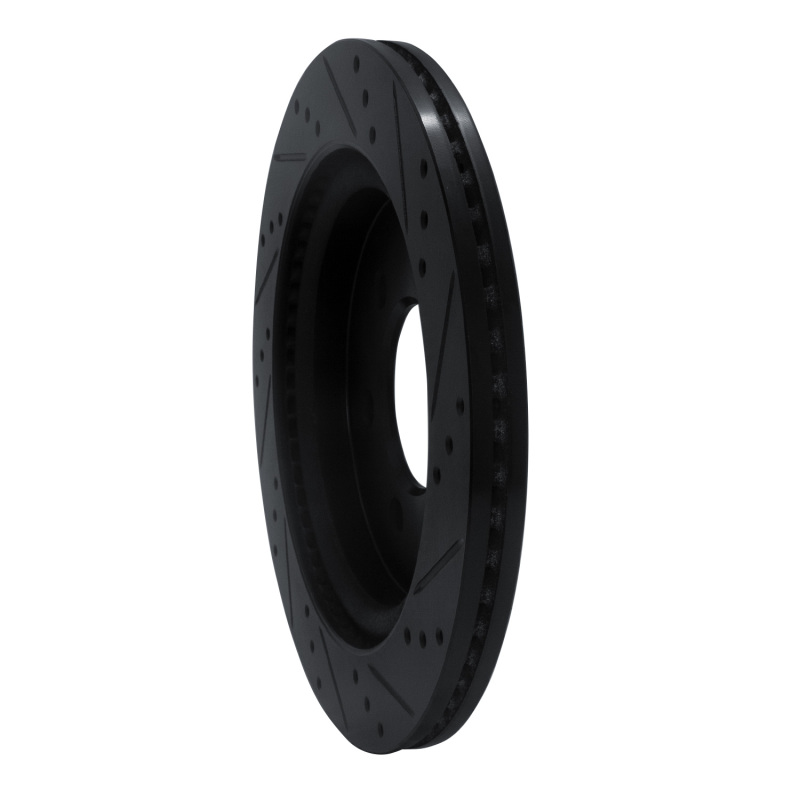 Ford F-150 Brake Rotor (1) - Rear Left - R1 Concepts - Drilled & Slotted - Black - `18-`21